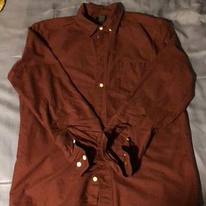 Burgundy button down